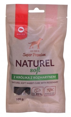 MACED Super Premium Naturel Soft Rabbit with rosemary - Dog treat - 100g image 1