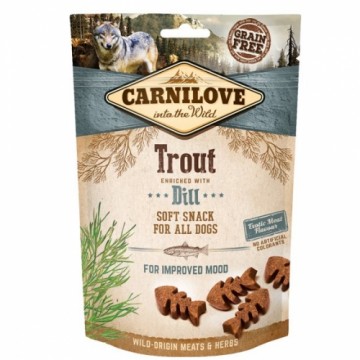 CARNILOVE SEMI-MOIST SOFT SNACK Trout Enriched with Dill - dog treat - 200 g