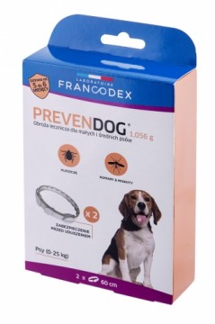 FRANCODEX PrevenDog - collar against ticks - 2 x 60 cm