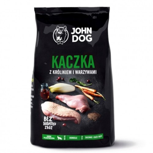 JOHN DOG Premium Duck with Rabbit - dry dog food - 3 kg image 1