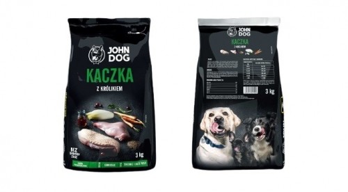 JOHN DOG Premium Duck with Rabbit - dry dog food - 3 kg image 2