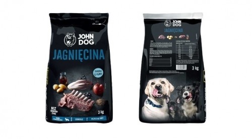 JOHN DOG Premium lamb dry dog food - 3 kg image 1