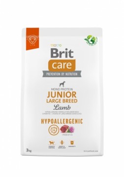 BRIT Care Hypoallergenic Junior Large Breed Lamb - dry dog food - 3 kg