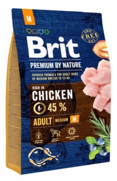 BRIT Premium by Nature Adult M - dry dog food Chicken - 8 kg
