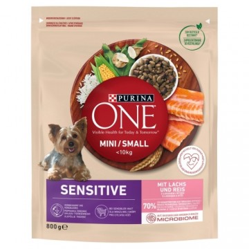 Purina Nestle PURINA One Mini/Small Sensitive Salmon, rice - dry dog food - 800 g