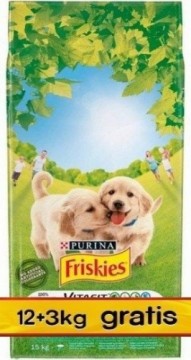 Purina Nestle PURINA Friskies Junior - dry dog food - 12 + 3 kg