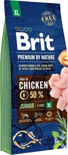 BRIT Premium by Nature Junior XL Chicken - dry dog food - 15 kg image 1