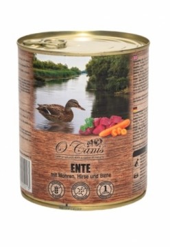 O'CANIS canned dog food- wet food- duck, millet and carrots -  800 g