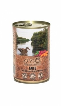 O'CANIS canned dog food- wet food- duck, millet and carrots - 400 g