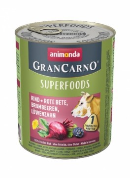 ANIMONDA GranCarno 4017721824408 dogs moist food Beetroot, Beef, Blackberry, Dandelion Adult 800 g