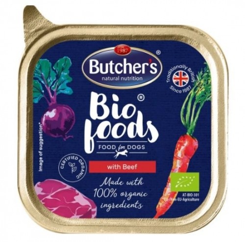 BUTCHER'S Bio Foods with beef - Wet dog food - 150 g image 1