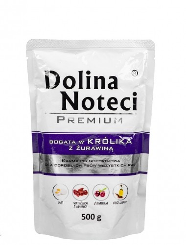 DOLINA NOTECI Premium Rich in rabbit with cranberries - Wet dog food - 500 g image 1