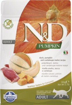 FARMINA N&D Pumpkin Cat Duck and Cantaloupe Melon Adult - dry cat food - 300 g
