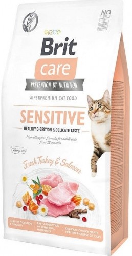 BRIT Care Grain-Free Sensitive Turkey&Salmon - dry cat food - 2 kg image 1