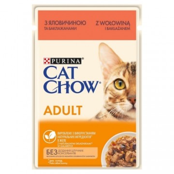 Purina Nestle CAT CHOW ADULT GiJ Beef Eggplant Jelly - wet cat food - 85 g