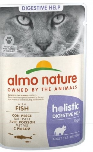 Almo Nature Functional sensitive with fish - wet food for adult cats with problems of sensitivity and hypersensitivity of the intestines - 70 g image 1