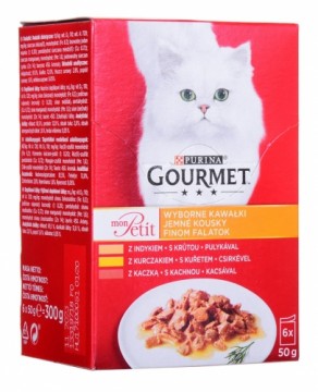 Purina Nestle GOURMET Mon Petit Poultry Mix - wet cat food - 6 x 50 g