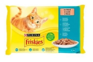 Purina Nestle Friskies Fish Mix - wet cat food - 4x 85 g