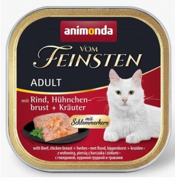 Animonda Vom Feinsten Classic Cat with Beef, Chicken Breast, Herbs 100g