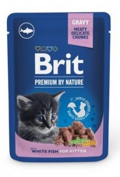 BRIT Premium by Nature Kitten White fish - wet cat food - 100 g