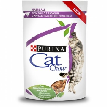 Purina Nestle CAT CHOW Hairball Control Chicken Green Beans in Sauce 85g