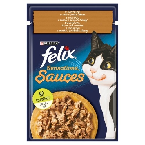 Purina Nestle PURINA Felix Sensations Sauces Turkey - wet cat food - 85 g image 1