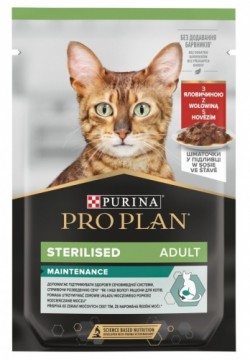 Purina Nestle PURINA Pro Plan Cat Sterilised Maintenance Beef - wet cat food - 85 g