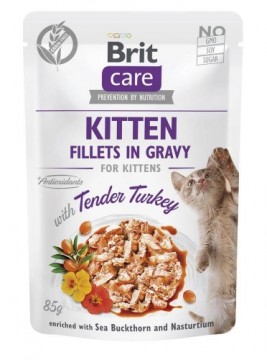 BRIT Care Cat Kitten Tender Turkey Pouch - wet cat food - 85 g