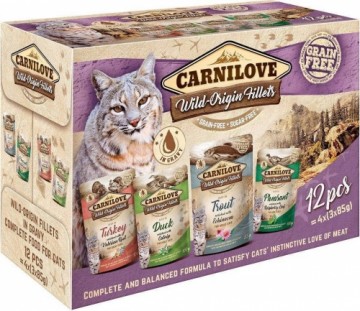 CARNILOVE Cat Wild Origin Fillets - wet cat food - 12x85g