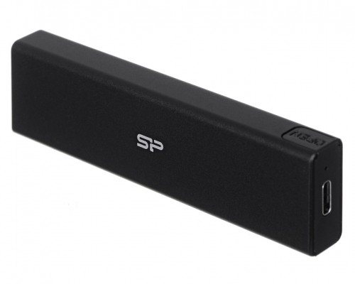 SILICON POWER PD60 Enclosure USB-C case M.2 PCIe NVMe SSD / M.2 SATA SSD (SP000HSPSDPD60CK) Black image 3