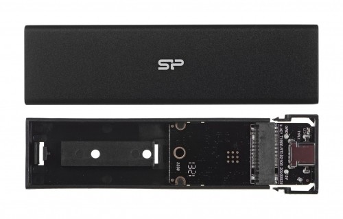 SILICON POWER PD60 Enclosure USB-C case M.2 PCIe NVMe SSD / M.2 SATA SSD (SP000HSPSDPD60CK) Black image 5
