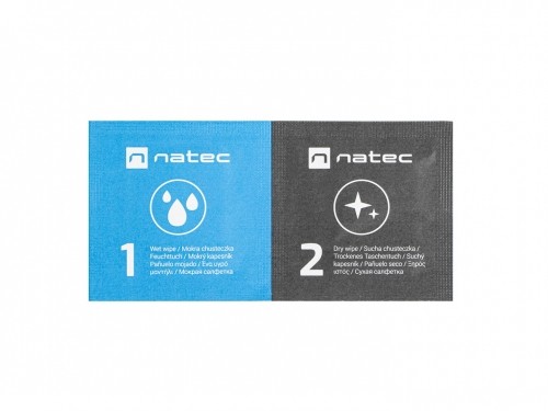 NATEC NSC-1797 equipment cleansing kit Universal Equipment cleansing wet & dry cloths image 1