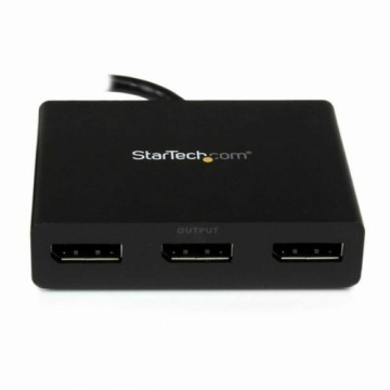 USB-разветвитель Startech MSTDP123DP Чёрный