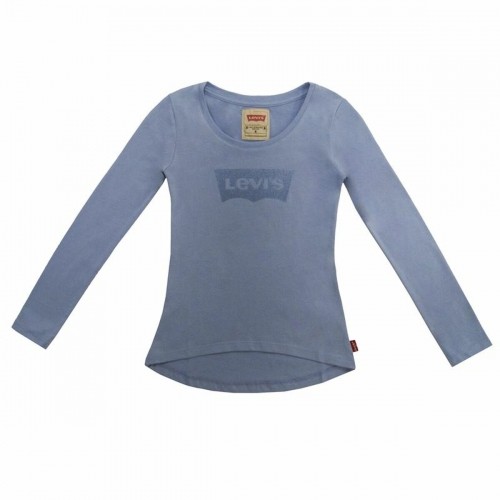Детская рубашка с длинным рукавом Levi's Fille Синяя сталь image 1