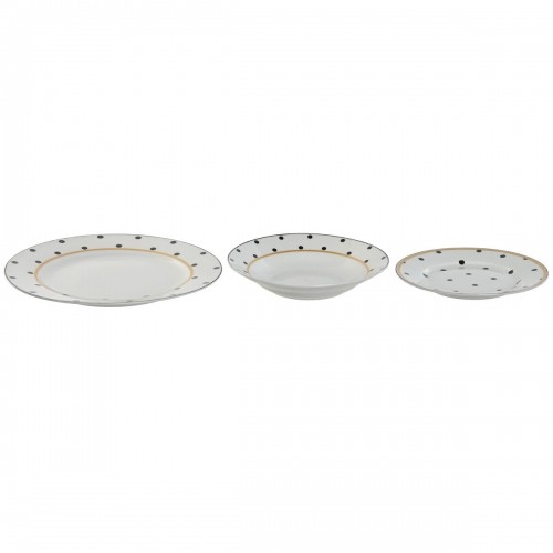 Набор посуды Home ESPRIT Белый Фарфор 18 Предметы 27 x 27 x 2 cm image 1