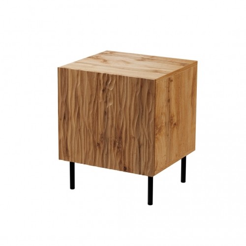 Cama Meble Bedside table 2 pcs. JUNGLE 53.5x40.5x44 oak wotant + black legs image 1