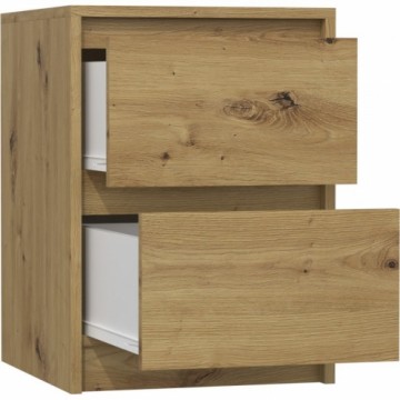 Top E Shop Topeshop K2 ARTISAN nightstand/bedside table 2 drawer(s) Oak