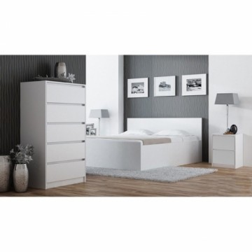 Top E Shop Topeshop K2 BIEL nightstand/bedside table 2 drawer(s) White