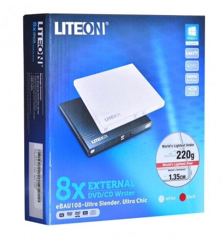 Liteon Lite-On eBAU108 optical disc drive White DVD Super Multi DL image 4