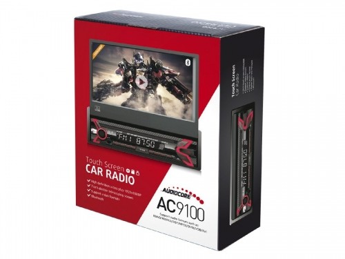 Audiocore AC9100 radio Car Digital Black, Red image 2