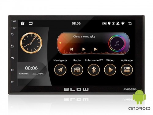 Radio BLOW AVH-9930 2DIN 7" GPS Android 11 image 1
