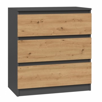Top E Shop Topeshop M3 ANTRACYT/ARTISAN chest of drawers