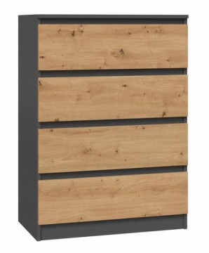 Top E Shop Topeshop M4 ANTRACYT/ARTISAN chest of drawers