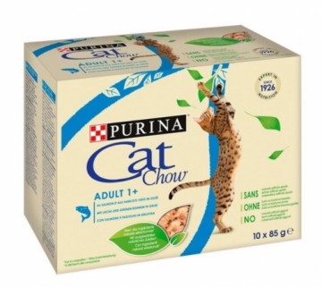 Purina Nestle PURINA Cat Chow Salmon, green bean - wet cat food - 10x85 g