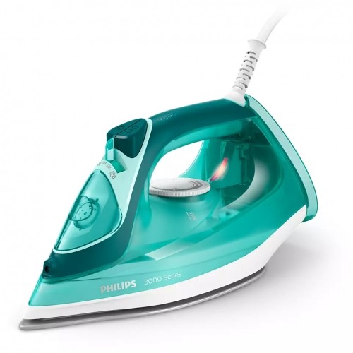 Philips Iron DST3030|70 Steam Iron  2400 W  Water tank capacity 300 ml  Continuous steam 40 g|min  Green image 1