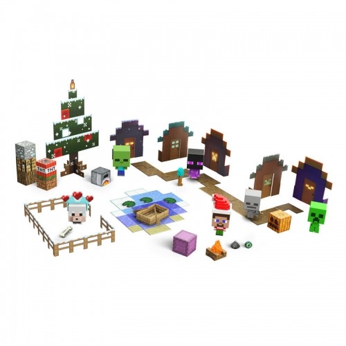Mattel Minecraft Mob Head Minis Advent Calendar Toy Figure image 1