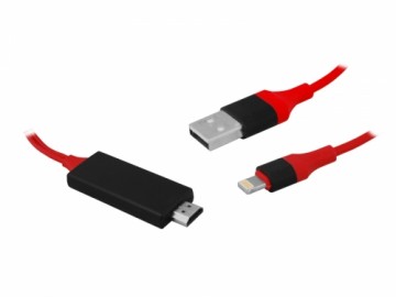 Кабель IPHONE MHL HDMI|Lightning + USB 2M.