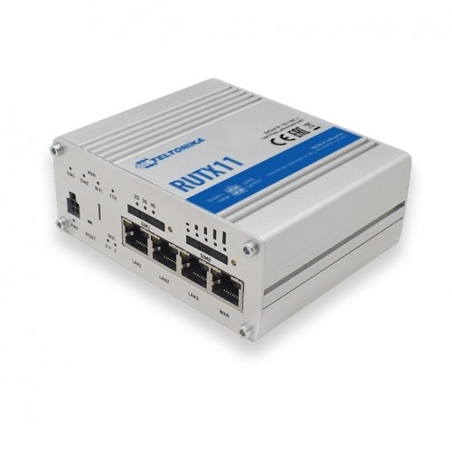 Teltonika RUTX11 | Промышленный 4G LTE маршрутизатор | Cat 6, Dual Sim, 1x Gigabit WAN, 3x Gigabit LAN, WiFi 802.11 AC image 1
