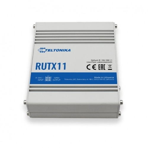 Teltonika RUTX11 | Промышленный 4G LTE маршрутизатор | Cat 6, Dual Sim, 1x Gigabit WAN, 3x Gigabit LAN, WiFi 802.11 AC image 2