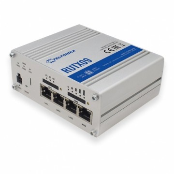 Teltonika RUTX09 | Промышленный 4G LTE маршрутизатор | Cat 6, Dual Sim, 1x Gigabit WAN, 3x Gigabit LAN